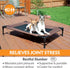 K&H Pet Products Dog Cots, Large, Elevated Outdoor Dog Cot Bed, Washable, Portable, Heavy Duty Metal Frame,