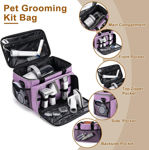Purple Dog Grooming Vacuum Bag - Essential Pet Grooming Kit
