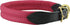 Dogs My Love Pink Soft Genuine Rolled Leather Dog Collar with Brass Hardware (19"-20.5" Neck Circumference)