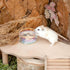 Niteangel Hamster Feeding & Water Bowls, Mount Fuji Series Glass Drinking Bowls for Dwarf Syrian Hamsters, Gerbils,