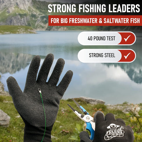 Fishing Leaders with Swivels - Carp, Pike, Catfish, Muskie, Walleye, Bass, Mackerel, Snapper