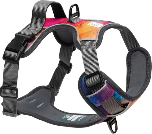 Embark Urban Dog Harness - No-Pull Reflective Trim for Small, Medium & Large Dogs, Heavy Duty Oxford, 2 Leash Clips &