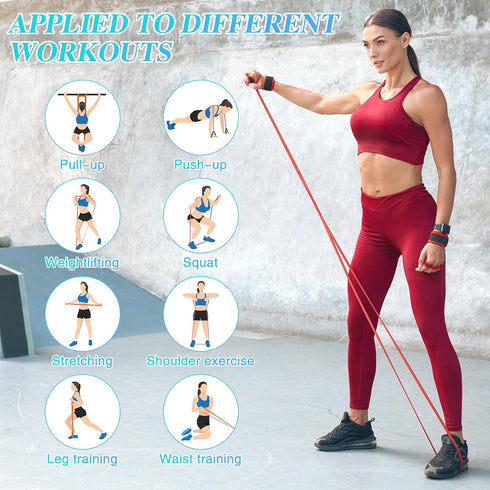 Resistance Bands - Pull Up Assistance Bands for Men Women, Workout Bands for Muscle Strength Training, Body Stretching