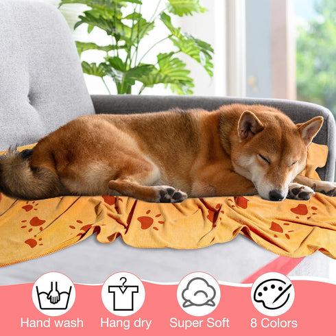 Chumia 8 Pcs Dog Towels, 55 x 28 Inches Absorbent Microfiber Soft Beach Towels for Pet Bathing