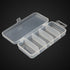 Honbay 2PCS Small Clear Visible Plastic Fishing Tackle Accessory Box, 5x2.4x1Inch Storage Container