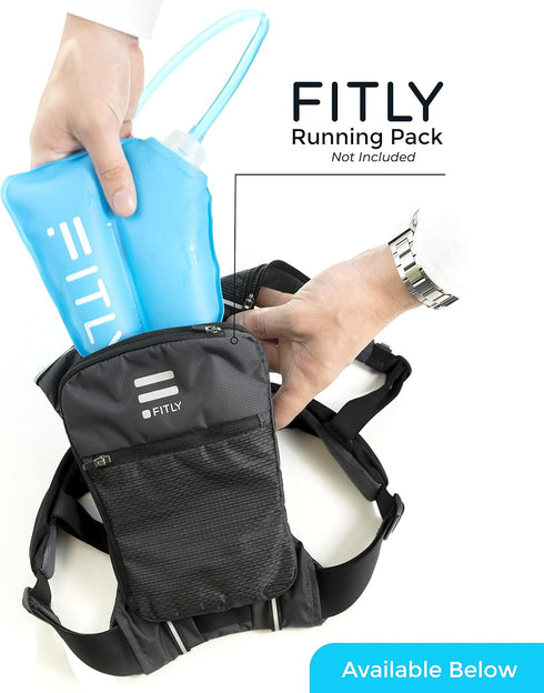 Soft Flask 17 oz (500 ml), Shrink As You Drink Water Bottle for Hydration Pack/Running Vest