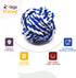 Rope Toys for Large Dogs & Puppies 4-Pack – Natural Cotton Rubber Tug-of-War Toy Set – Tough Dog Toys for Aggressive Chewers Improve Dental Hygiene – Machine-Washable Dog Rope Toy Ropes
