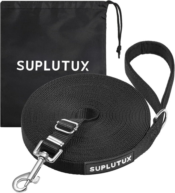 Long Leash for Dog Training - 50ft Adjustable Obedience Recall Leash for Large Medium Small Dogs with Storage Pouch