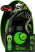 Flexi New Neon Tape Green Medium 5m Retractable Dog Leash for Dogs up to 25kgs/55lbs