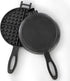 Megachef 6.7 Inch Round Cast Iron Pie Iron Outdoor/Camping Cookware with Long Handle