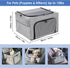 SlowTon Dog Booster Car Seat - Reinforced Safe Pet Car Seat with Waterproof Pee Pad and Portable Collapsible Carrier