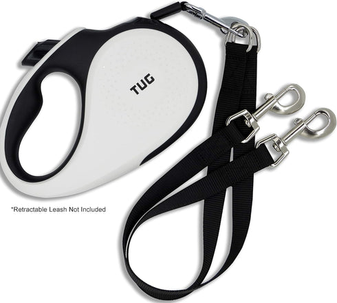 Anti-Chew Extension for Retractable Leashes, 2 Pack Dual Dog Leash Attachment for Walking Two Dogs