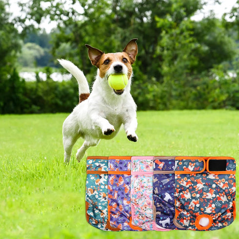 5 Pack,Reusable Washable Female Dog Diapers Diaper for Doggie,Highly Absorbent Dog Diaper,Adjustable Leakproof Puppy