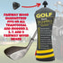 Funny Golf Fore Dummies Checklist Headcovers for Blade Putters, Great Golfer Gifts for Dad, Men, Women