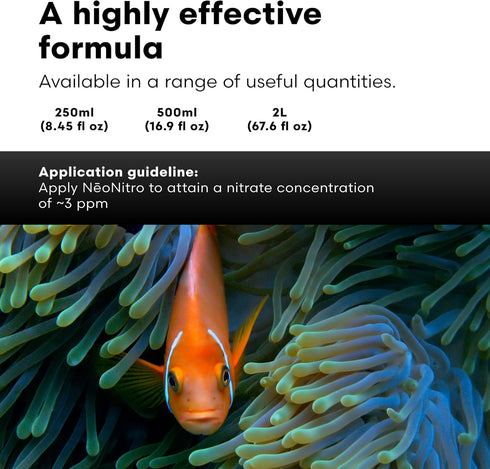 Brightwell Aquatics NeoNitro Balanced Nitrogen Supplement, Reef Nutrient Enhancer for Ultra-Low Nutrient Systems, 16.9