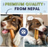 Pawstruck Monster Himalayan Yak Dog Chew (6-7 oz) - Natural Long-Lasting Jumbo Treat for Dogs, Best XL Thick Chew Stick