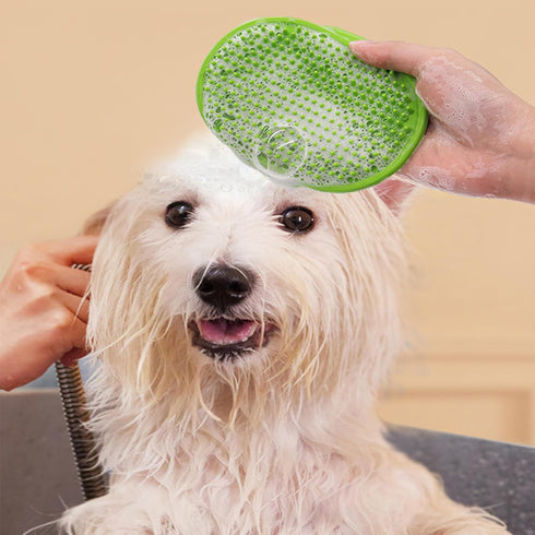 Dog Washing Gloves Brush for Pet: JOANGIHC 3PCS Dogs Shampoo Grooming Hair Brush, Cat Scrubber for Bathing, Puppy Shedding Wash Massage Gloves, Hair Fur Remover for Short & Long Haired Dogs/Cats