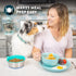 Our Pets DuraPet Stainless Steel Dog Bowl with 3 TPE Inserts, Holds 1.25 Cups for Puppies or Small Dogs