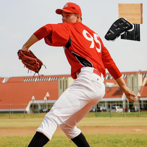 SAVITA 2pcs Umpire Accessories Set, 4 Wheels Umpire Indicator and Baseball Counter Clicker for Scorekeeper