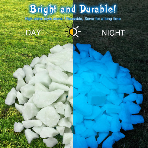 Glow in The Dark Gravel, 300g Fluorescent Decorative Rocks for Fish Tank and Garden Planter