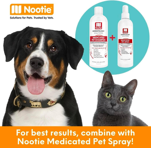 5,000 16oz Nootie Medicated Pet Shampoo, Chlorhexidine Dog Shampoo for Itch Relief, Sold in over Vet Clinics & Pet