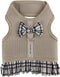 Parisian Pet Step in Dog Harness, 100% Mesh Fabric, Plaid Khaki, Soft Fully Padded, No Pull Dog Vest Harness, Small