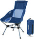 MARCHWAY Lightweight Folding High Back Camping Chair with Head Support, Stable Portable
