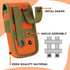 IronSeals Compact Tactical Molle Pouch | EDC Waist Pack Phone Holster for 4.7"-6.9" Phones with Card Slots