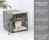 MidWest Homes for Pets Small Dog Crate Cover, Teflon Fabric Protector, Fits Most 24-inch Crates, Gray