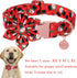 Christmas Dog Collar with Flower, Comfortable Collar for Puppy Girl Boy Dog or Cat, Durable Metal Buckle, XS, Neck