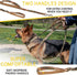 Heavy Duty Bungee Dog Leash 6 ft - 7.5 ft for Large and Medium Dogs, No Pull Reflective Tactical Leash
