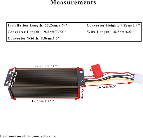 Pro Chaser DC-DC Voltage Reducer Regulator - 72V 60V 48V to 12V for Scooters & Bicycles