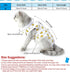 4 Pieces Cat Recovery Suits Body Wraps - Breathable Recovery Clothes for Cats Small Dogs, Abdominal Weaning (Banana,