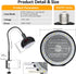 TFNN Holder200W-350W-500W 3-6-9-12H Heat Lamp for Chickens with Reptile Heating Lamp with UVA UVB Ligh Timer, Protable
