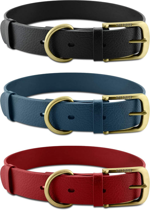 Tuff Pupper Classic Heavy Duty Dog Collar - 10x Stronger Than Leather, 100% Waterproof & Odor Proof with Rust-Proof