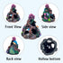 PINVNBY Coral Aquarium Decoration, Fish Tank Resin Rock Mountain Cave Ornaments for Betta Fish House.