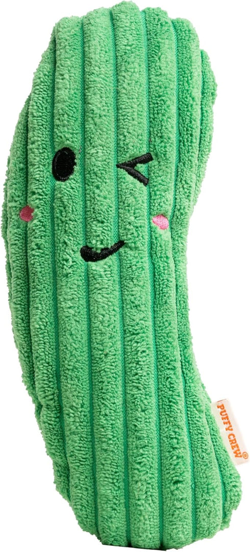 8'' Squeaky Dog Plush Toy, Bite_Stick Collection for Small and Medium Dogs (Cucumber)