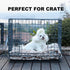 Waterproof Dog Crate Bed 17"x12" Brown, Plush Dog Bed with Removable Washable Cover for Small Dogs
