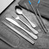 Travel Utensils Set with Case Reusable Portable Cutlery Set Stainless Steel 8pcs Including Dinner Knife Fork Spoon Chopsticks Straws(Silver) by OASMU