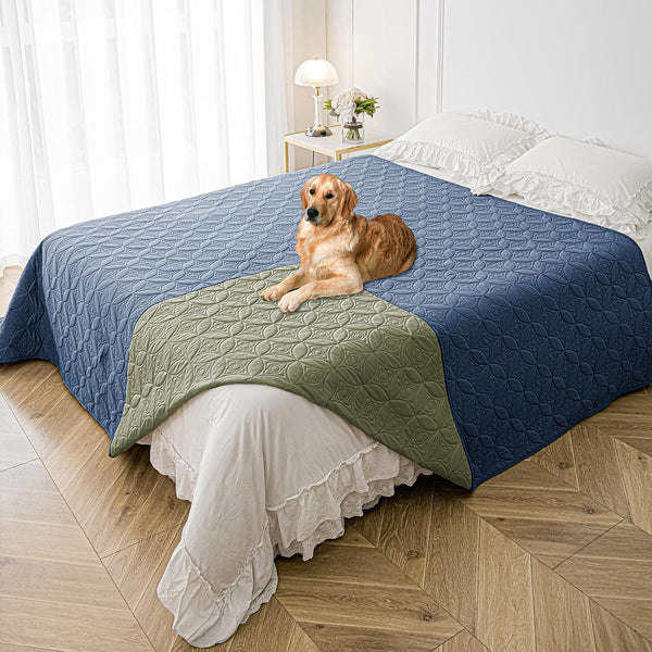 Waterproof Dog Blanket, 82x102 inches Reversible Pet Couch Covers for Sofa, Bed Furniture Protector from Dogs -