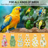 Telooco 6Pcs Bird Diaper, Reusable Parrot Diapers with Waterproof Inner - Washable Parrot Diapers for Indoor Parakeet