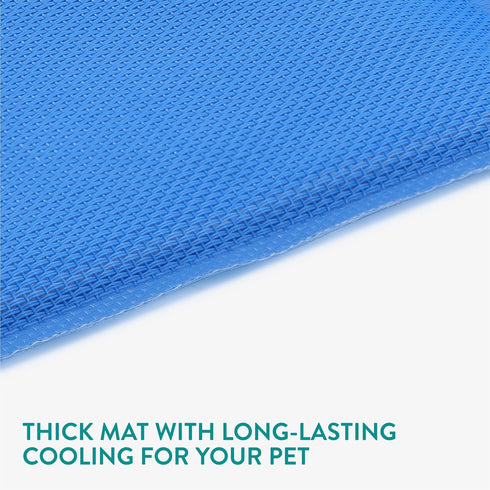 Navaris Gel Pet Cooling Mat with Durable Textiline Cover, Cooler Bed Mats for Dogs or Cats, 31.89 x 37.80 x 0.20