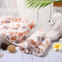 4 Pcs Pet Blanket Dog Puppy Blanket Paw Print Fleece Blanket for Small Medium Pets - Warm Soft Sleep Mat Guinea Pig