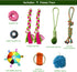 Amlmpet 9 Puppy Play Gym - PVC Frame with Hanging Toys for Small Dogs to Keep Them Busy, Dog Jungle Gym Center