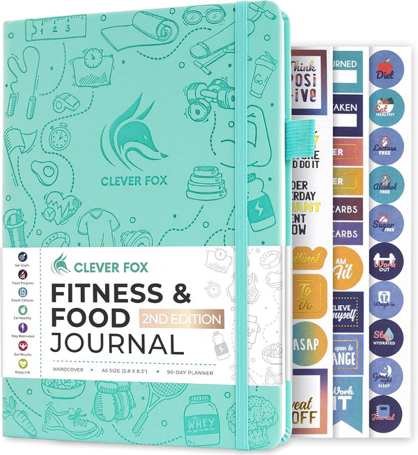 Clever Fox Fitness & Food Journal Nutrition & Workout Planner for Women