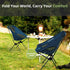 Backpacking CAMEL CROWN Portable Camping Chair Lightweight Compact Folding Chair Mesh for Outdoor Camp Travel Beach