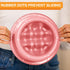 The Niner Slow Feed Bowl: Raised Peaks to Slow Down Pets Eating, Fits Elevated Feeders, Holds up to 2 Cups (Pink)