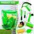 9 Set Cunhill Pcs Horse Grooming Kit Tack Room Supplies with Tote Bag, Oval Massage Curry, Hard and Soft Brush, Hoof