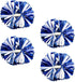Supkiir 4Pcs Cheerleading Pom Poms for Women, 2 Pair Cheer Pompoms for School Sports Games Team Spirit