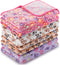 4 Pcs Pet Blanket, Paw Print Fleece Blanket for Small Medium Pets, XX-Large (51 x 63 Inch)